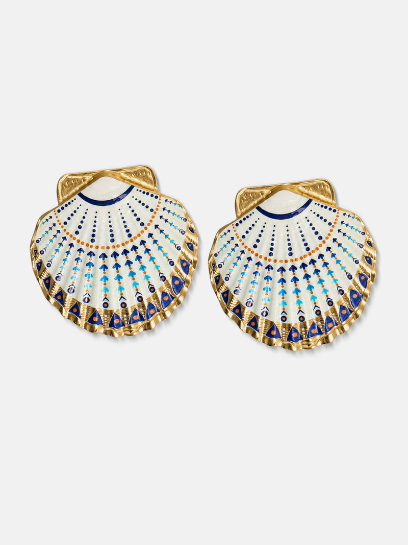 The Seashell Fan Drop Earrings