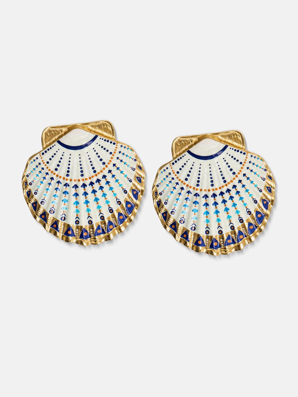 The Seashell Fan Drop Earrings