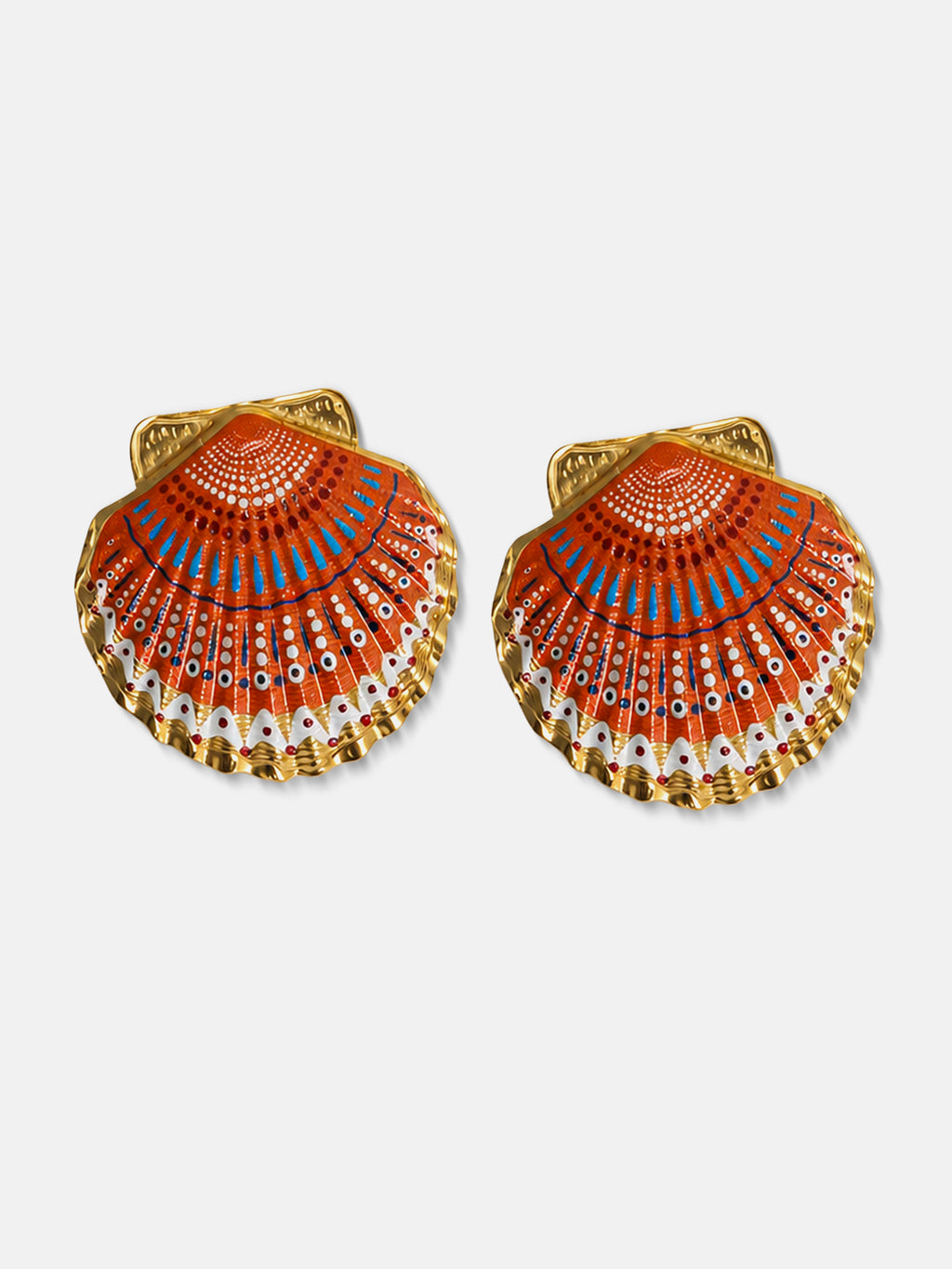 The Sunset Fan Drop Earrings