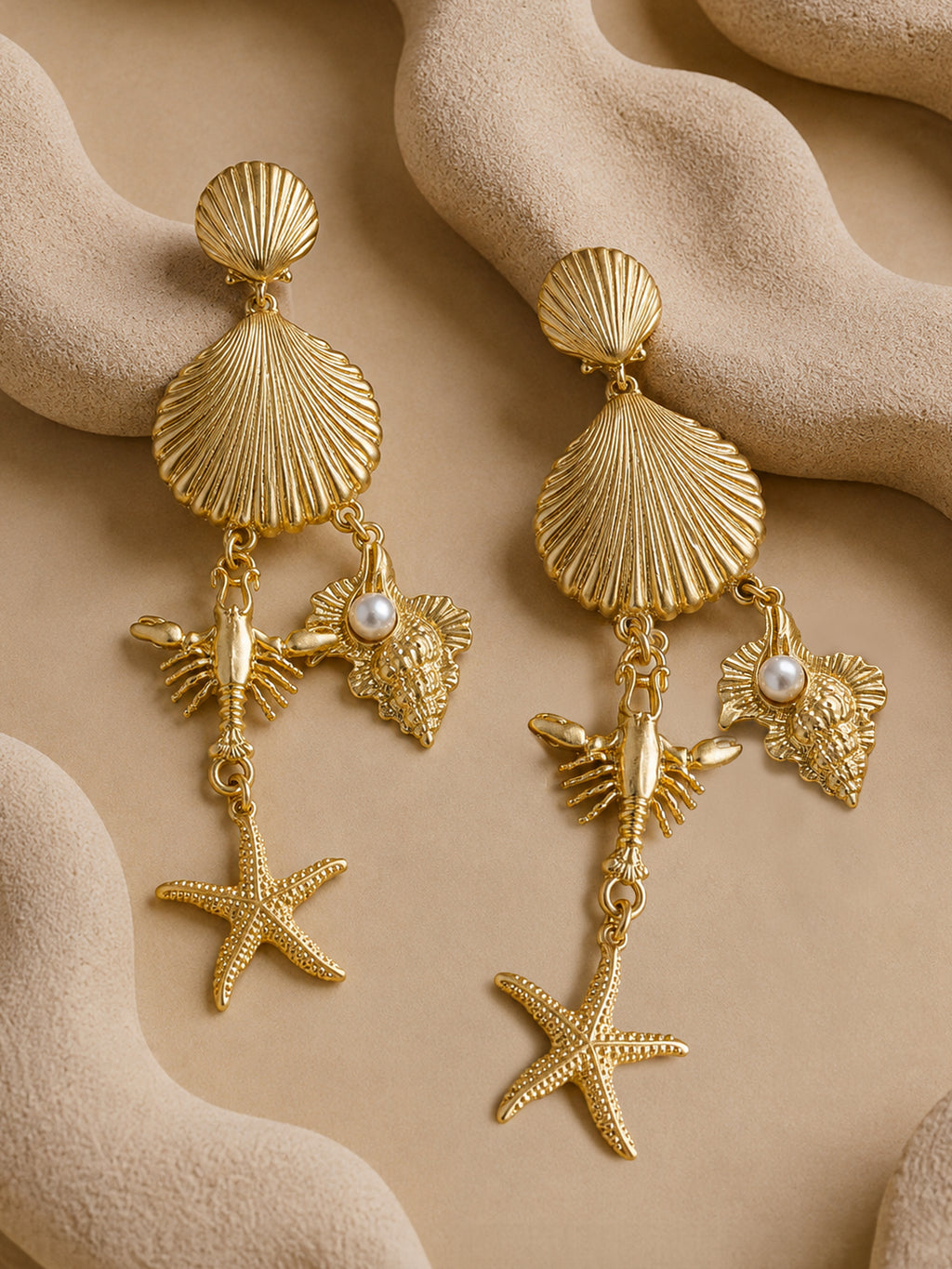 The Coastal Shell Drop Earrings