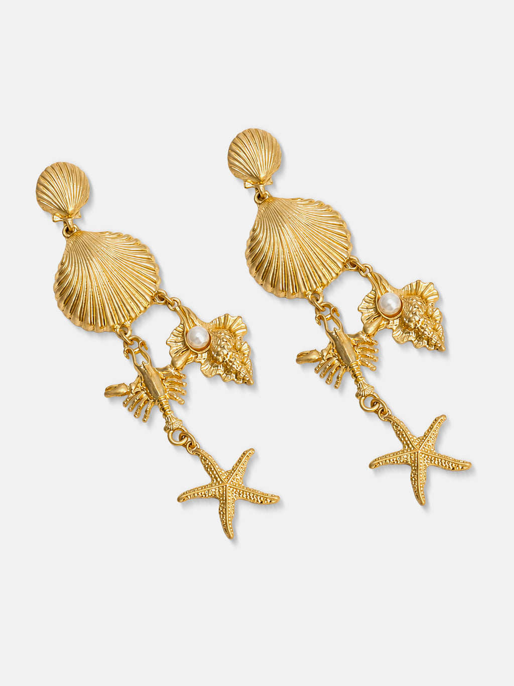 The Coastal Shell Drop Earrings