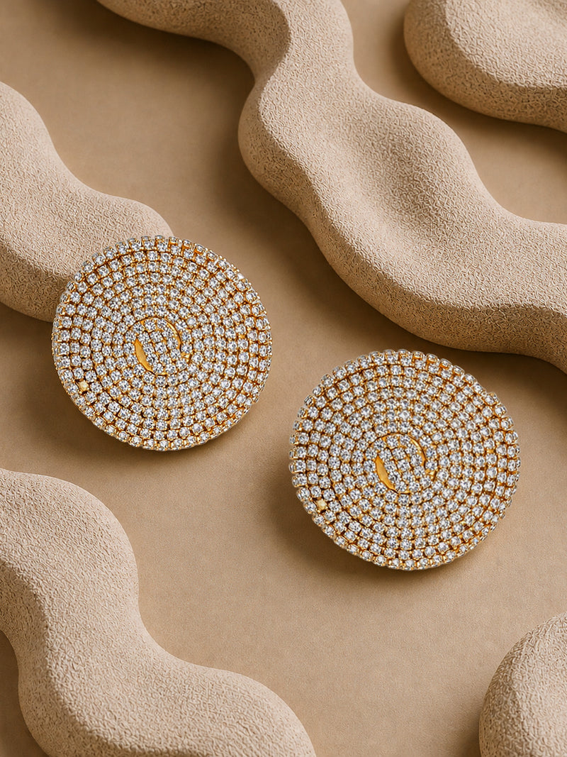 The Aura Dome Stud Earrings