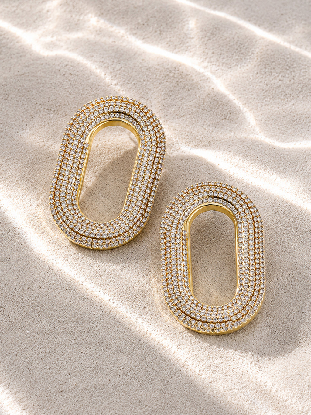 The Solstice Crystal Link Earrings