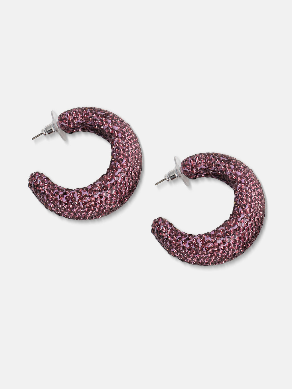 The Orchid Crystal Hoops