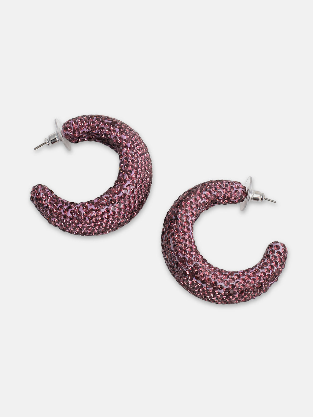 The Orchid Crystal Hoops