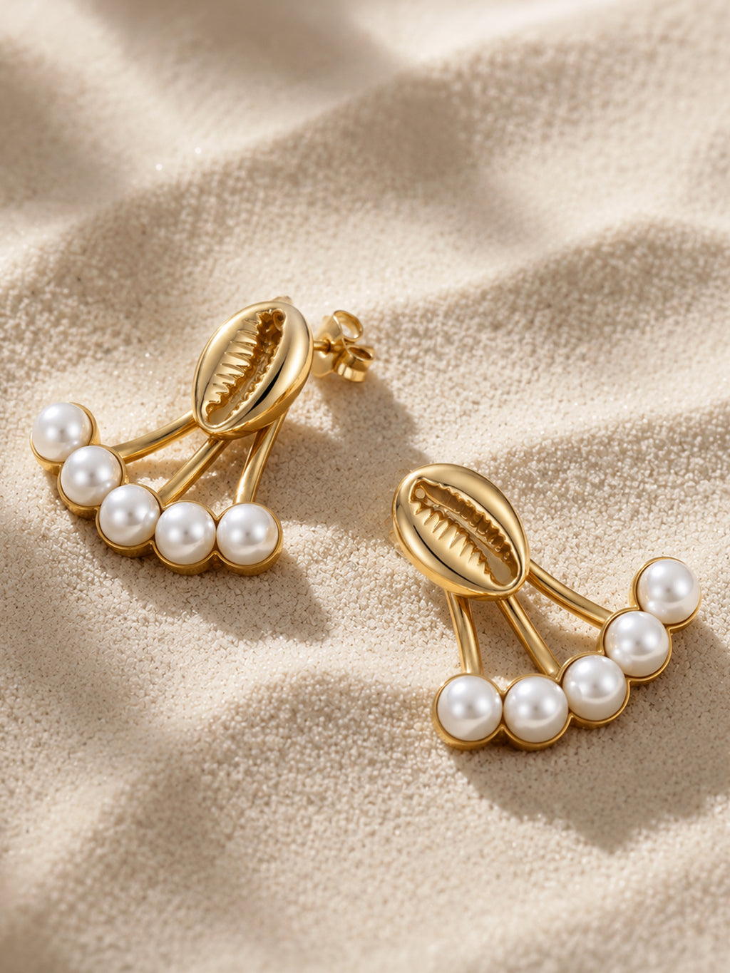 The Moon Pearl Drop Earrings