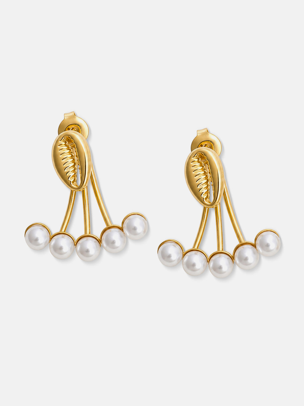 The Moon Pearl Drop Earrings