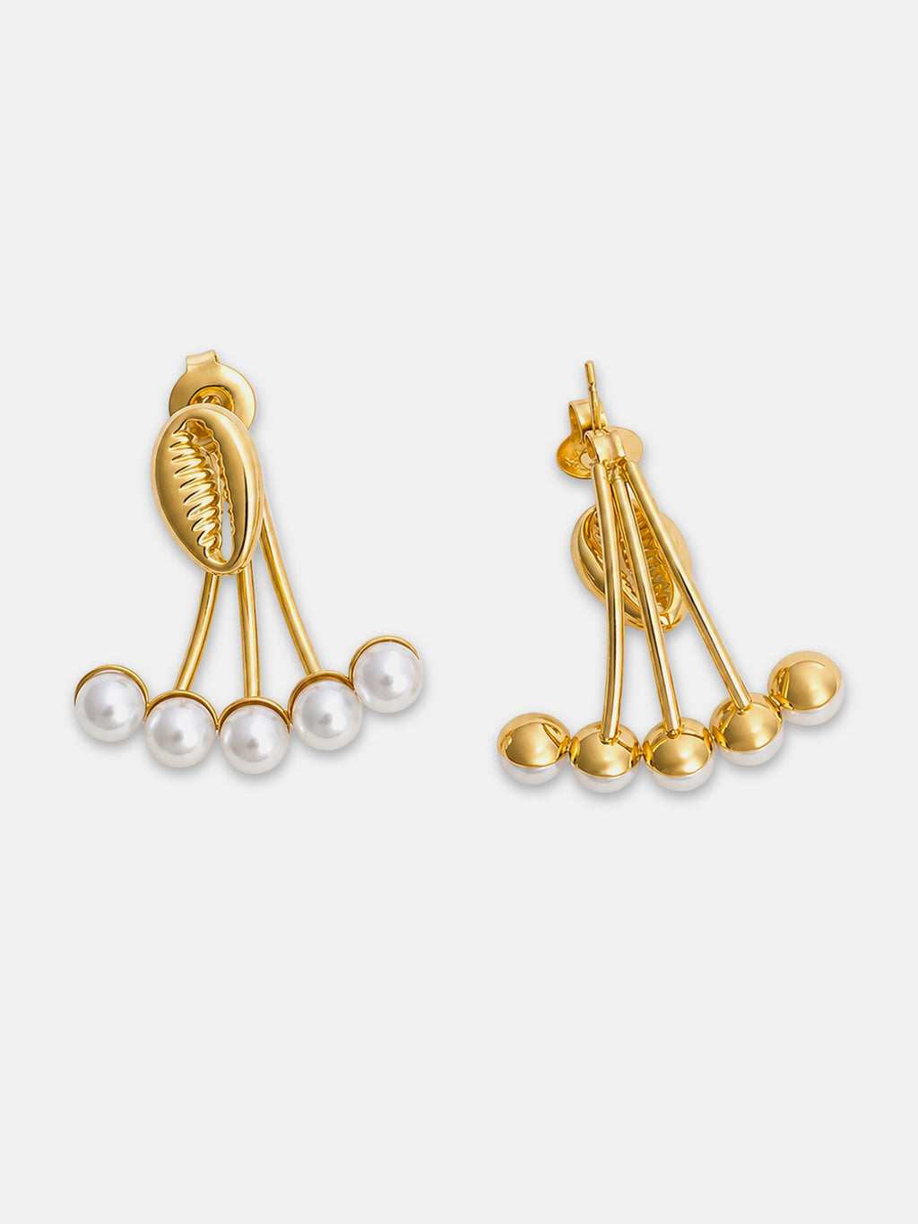 The Moon Pearl Drop Earrings