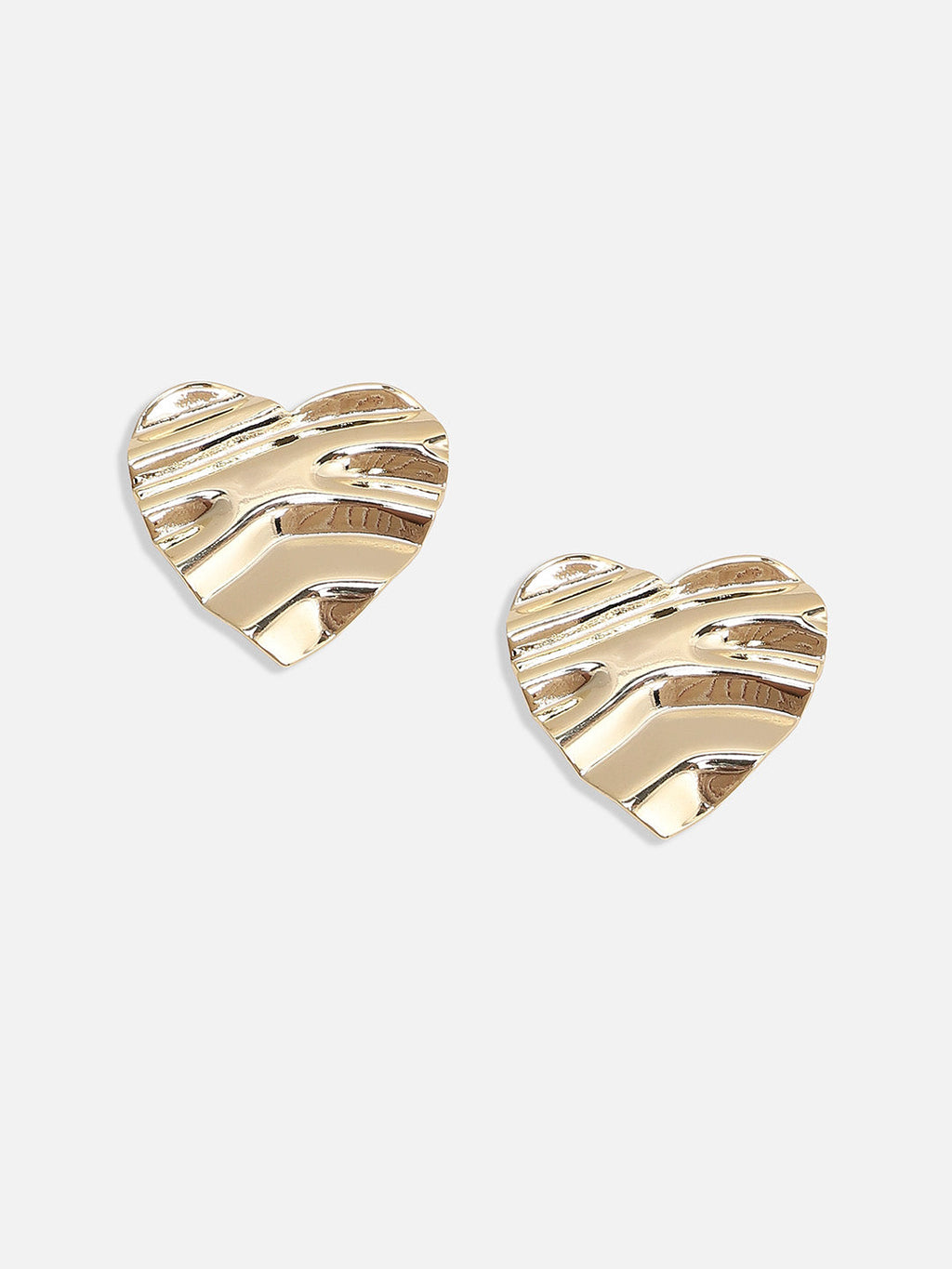 The Ripple-Cuore Stud Earrings - California Gold