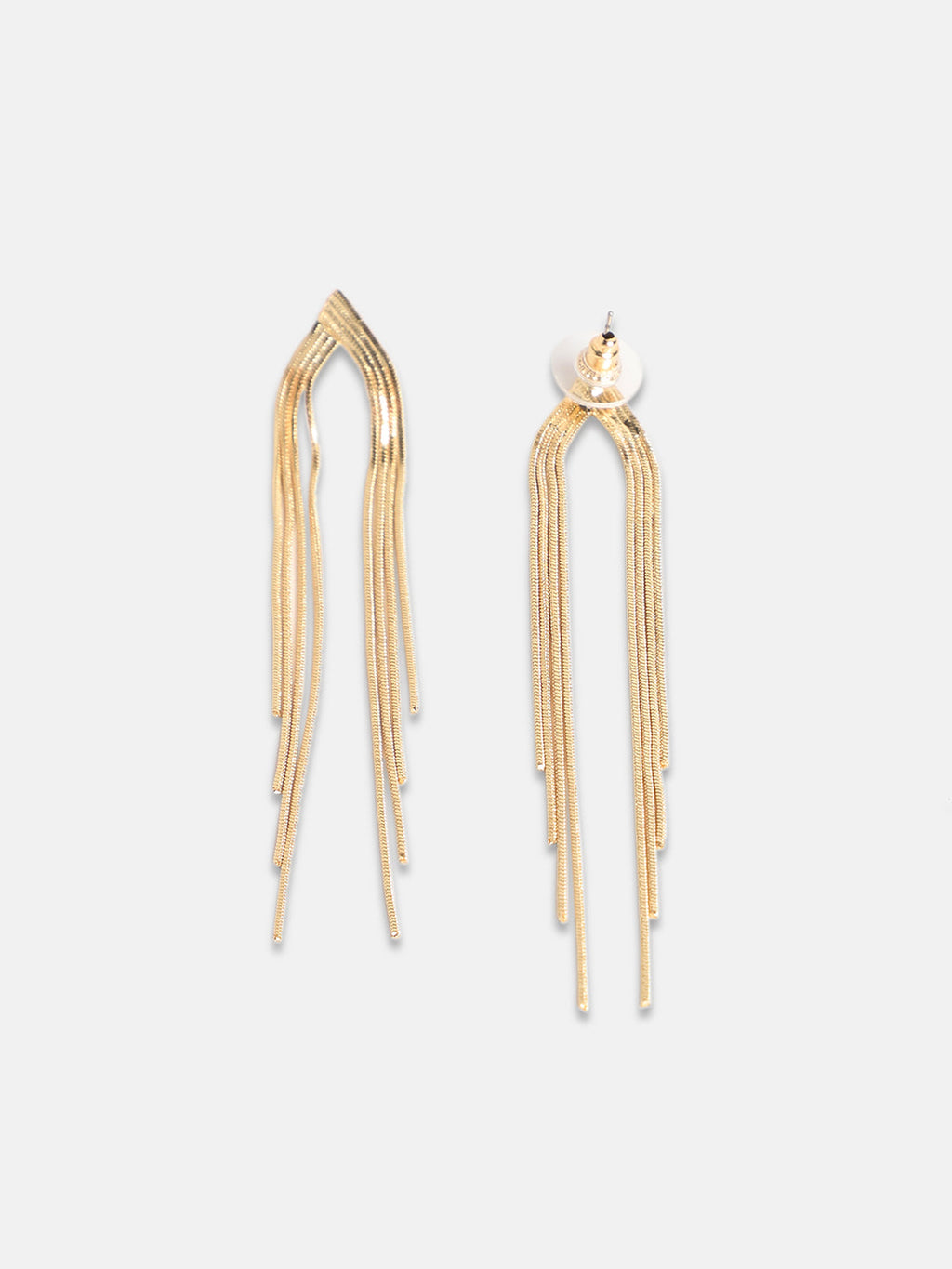 Women's Dangle-Chain Drop Earrings - Champayne Gold