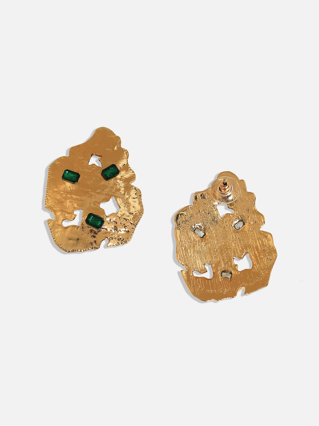 Women's Cristal-Tectonic Statement Earrings - Calfornia Gold