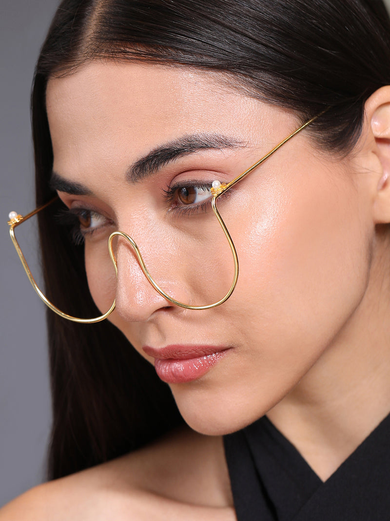 The Luxe Chain Sunglass - Gold