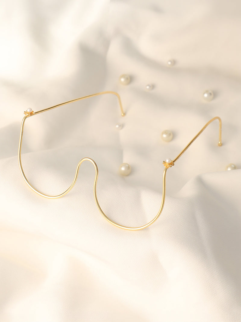 The Luxe Chain Sunglass - Gold