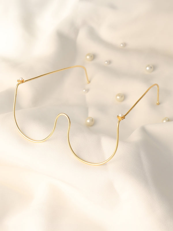 The Luxe Chain Sunglass - Gold