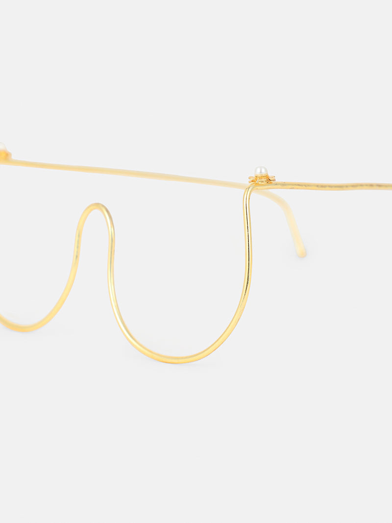 The Luxe Chain Sunglass - Gold