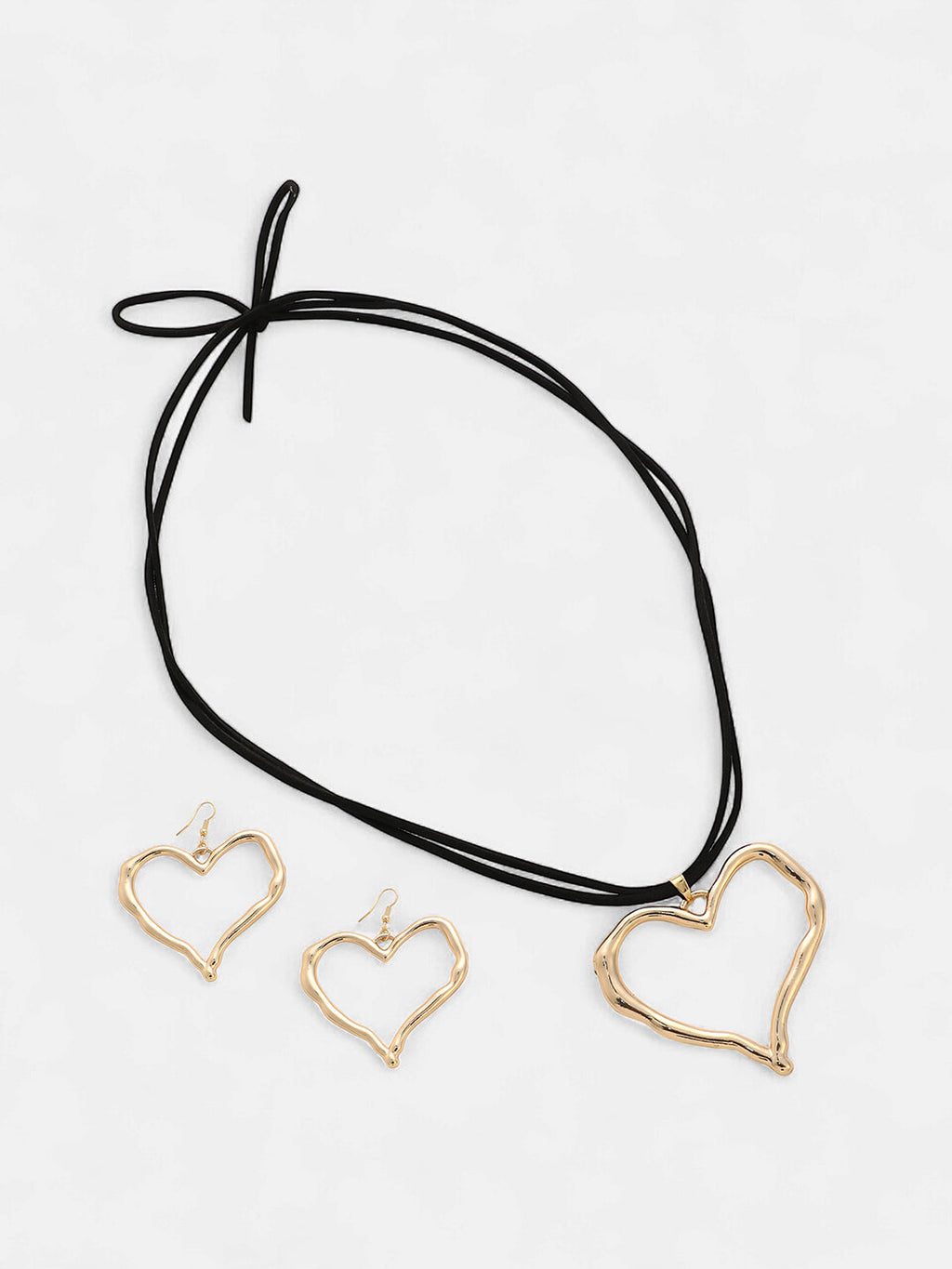 The Aureate-Heart Jewellery Set - California Gold