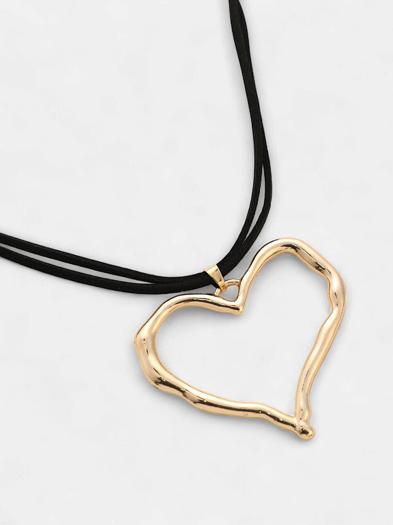 The Aureate-Heart Jewellery Set - California Gold