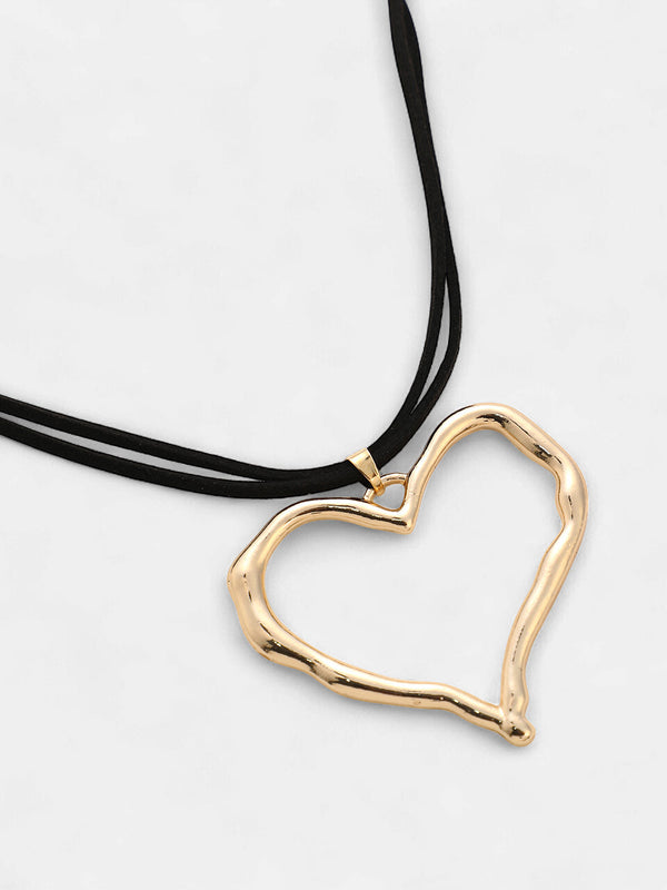 The Aureate-Heart Jewellery Set - California Gold