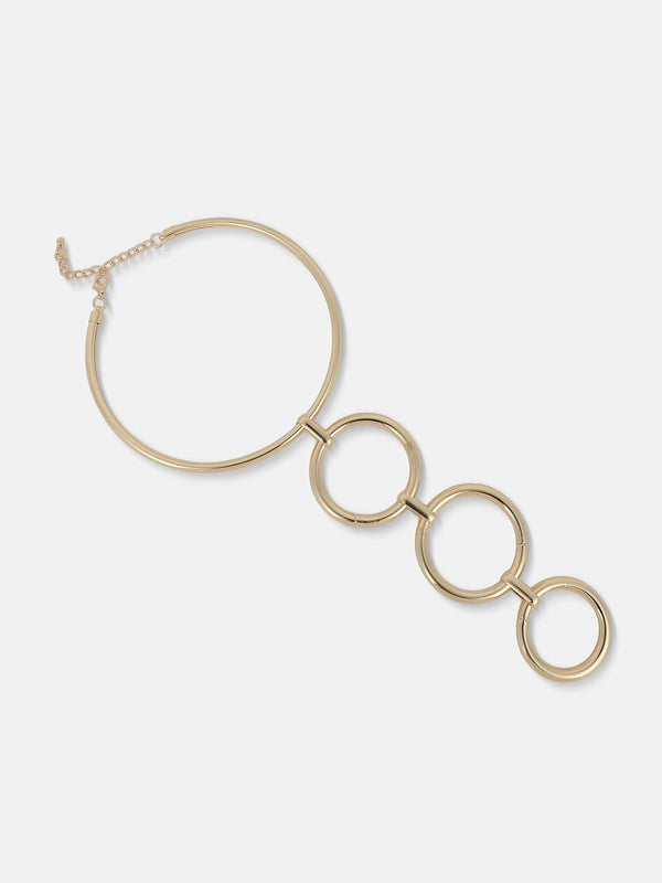 The Halo Link Jewellery Set - Gold