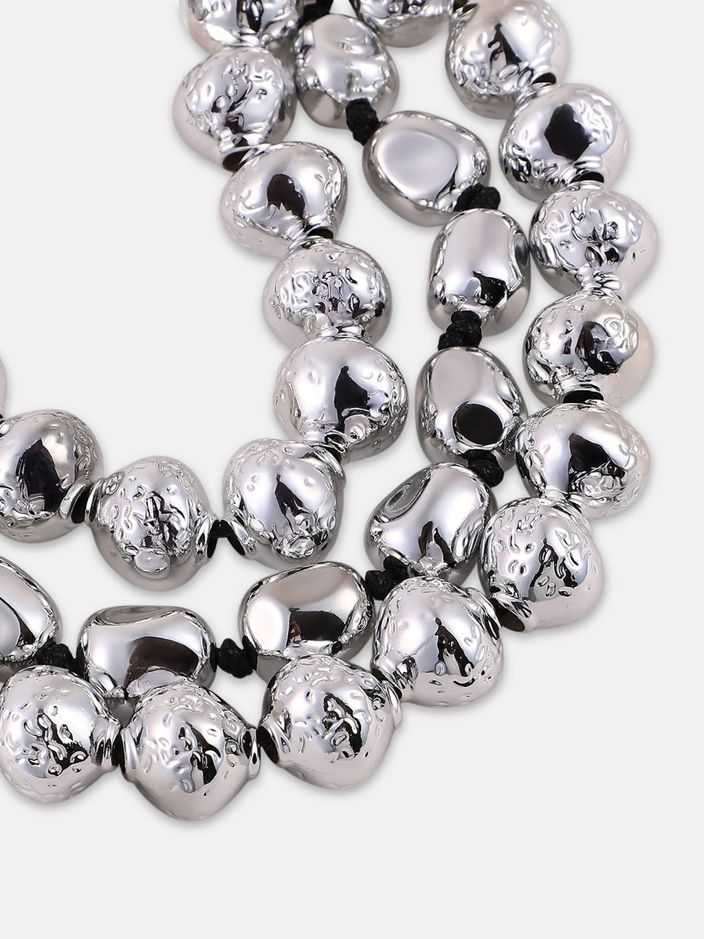 Women's The Grainé Multi-Layer Necklace - Metallic Silver