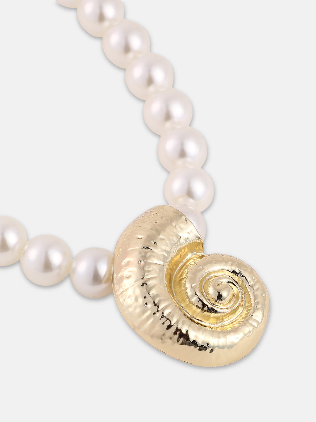 The Coquillage Perla Pendant Necklace - California Gold