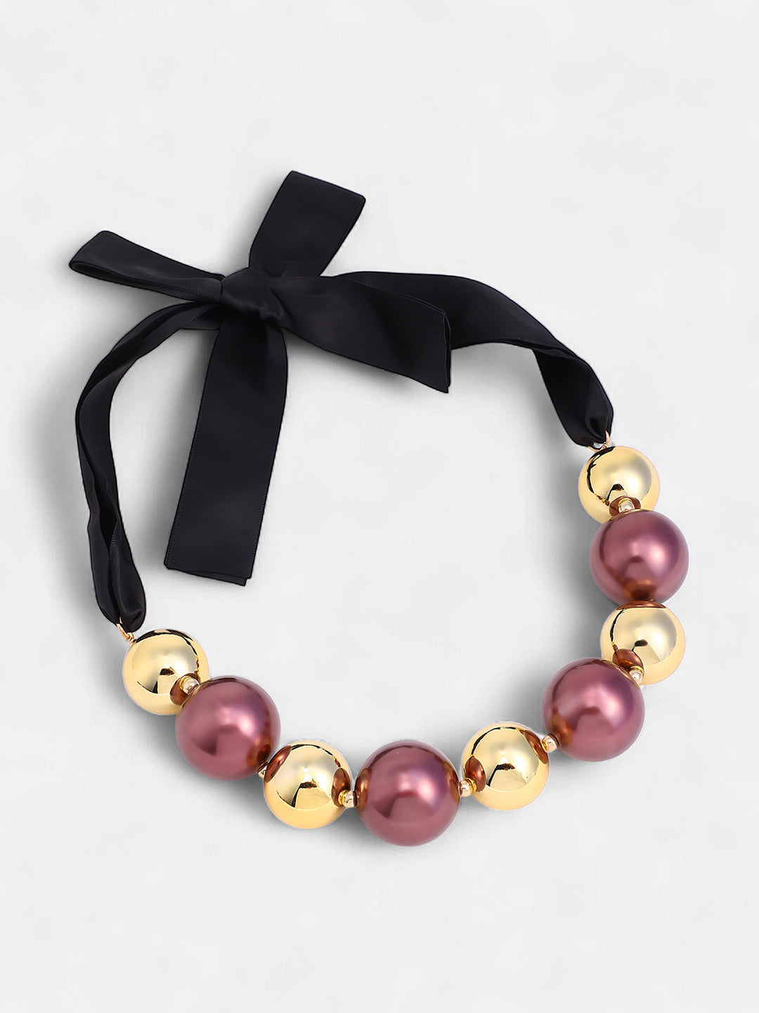 The Noel Statement Necklace - Sangria Red