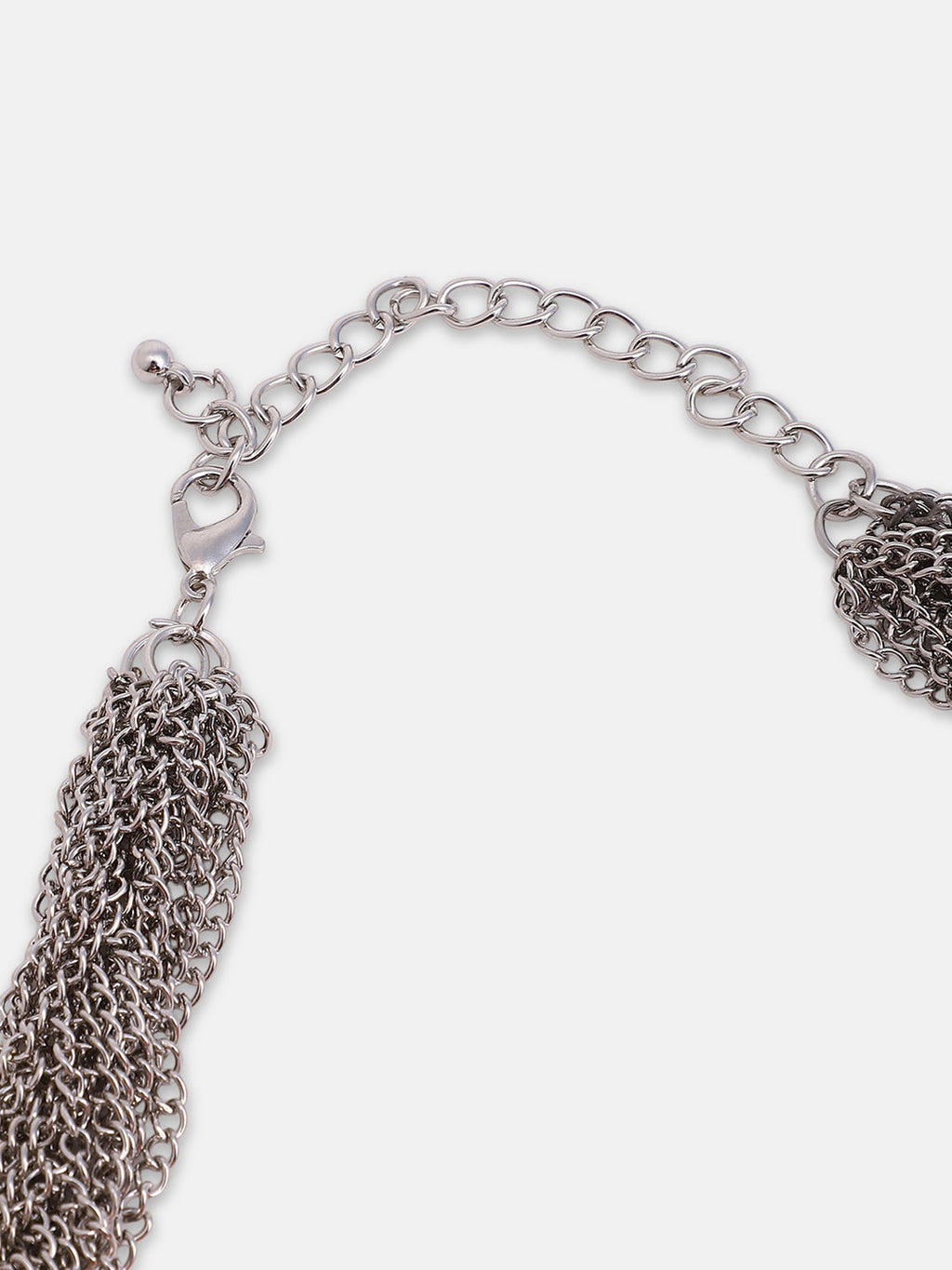 The Braided-Bead Statement Necklace - Peach Pink