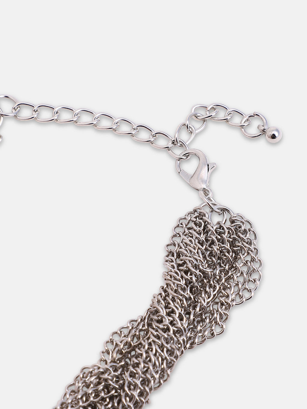 The Braided-Bead Statement Necklace - Baby Pink