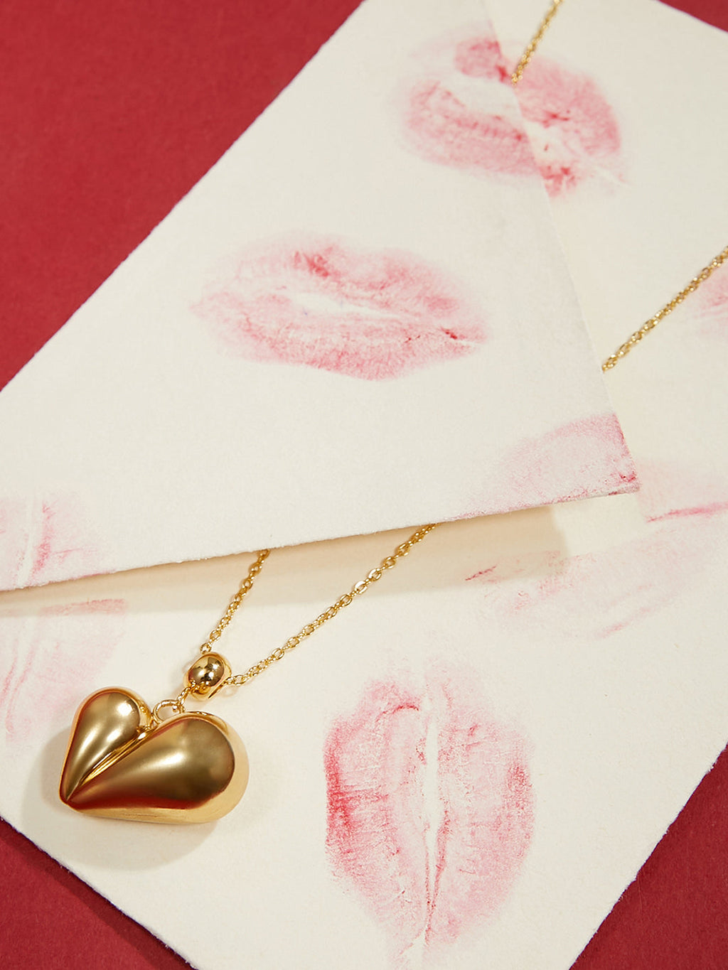 The Chonky-Coeur Pendant Necklace - California Gold