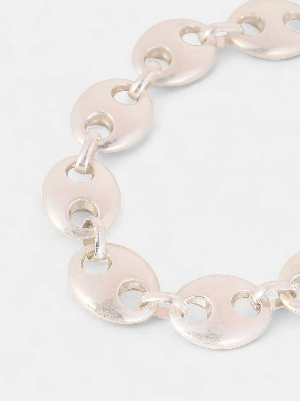 The Bolt Collar Necklace - Metallic Silver