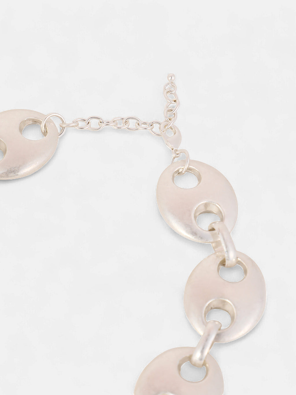 The Bolt Collar Necklace - Metallic Silver