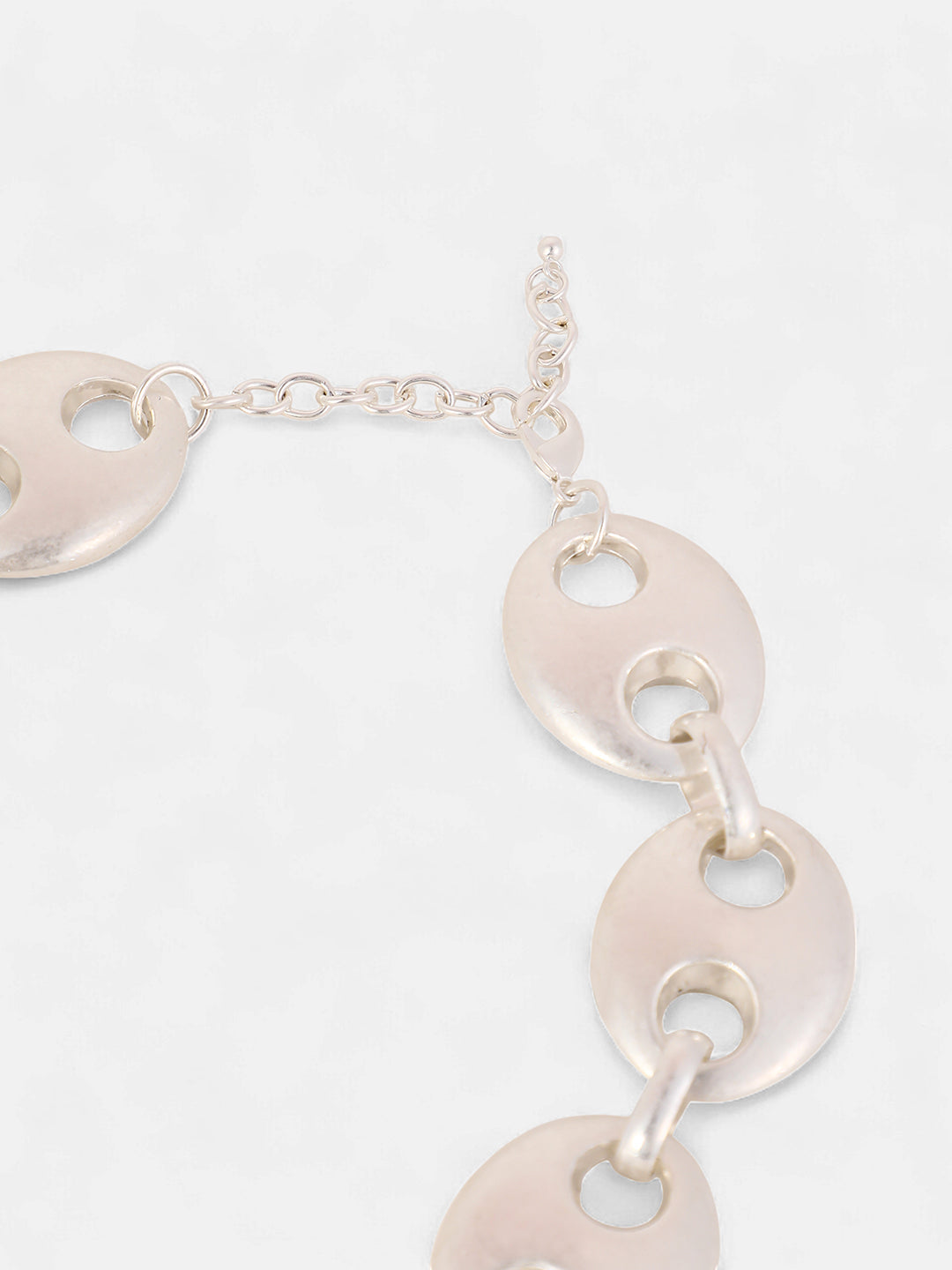 The Bolt Collar Necklace - Metallic Silver