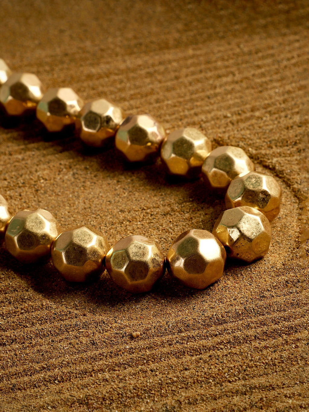 The Hammered Collar Necklace - California Gold