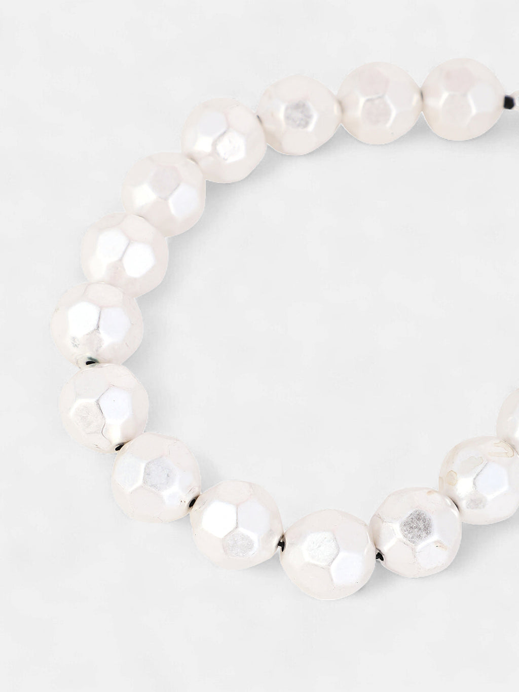 The Hammered Collar Necklace - Metallic Silver