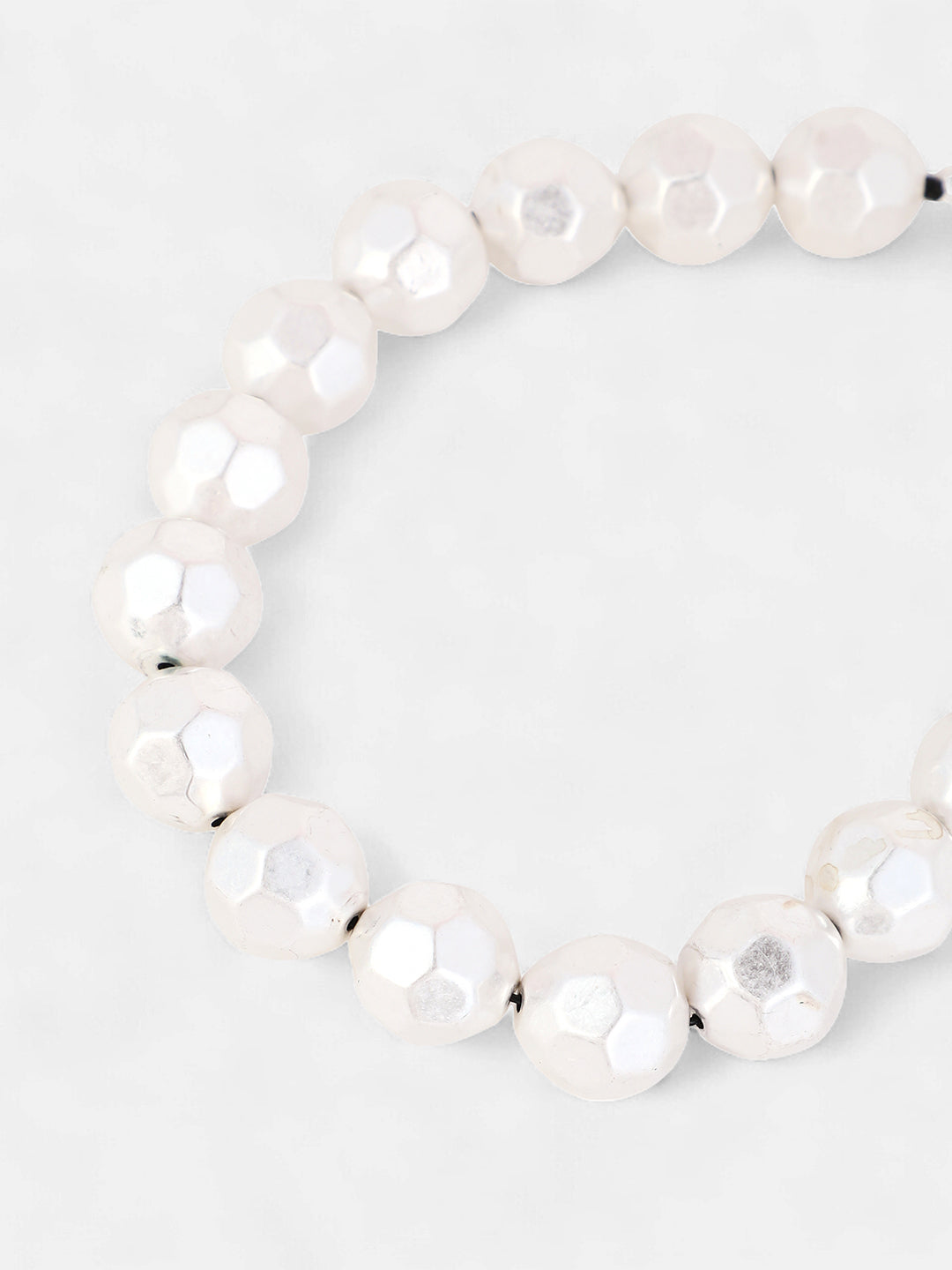 The Hammered Collar Necklace - Metallic Silver