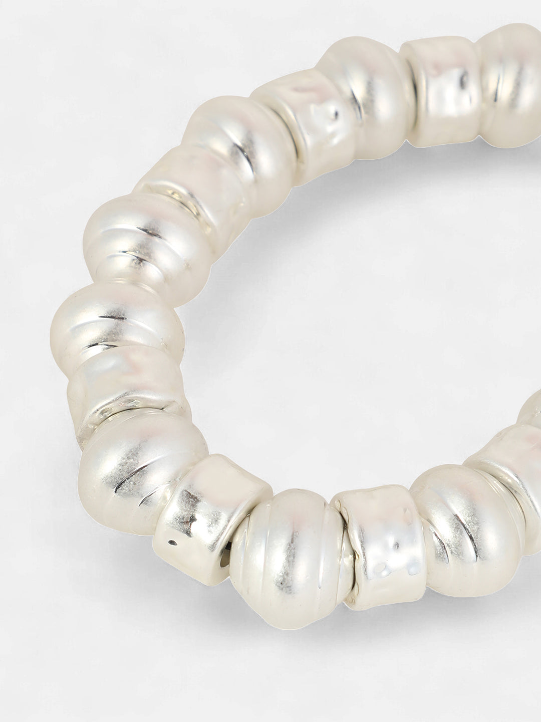 The Tribal Collar Necklace - Metallic Silver