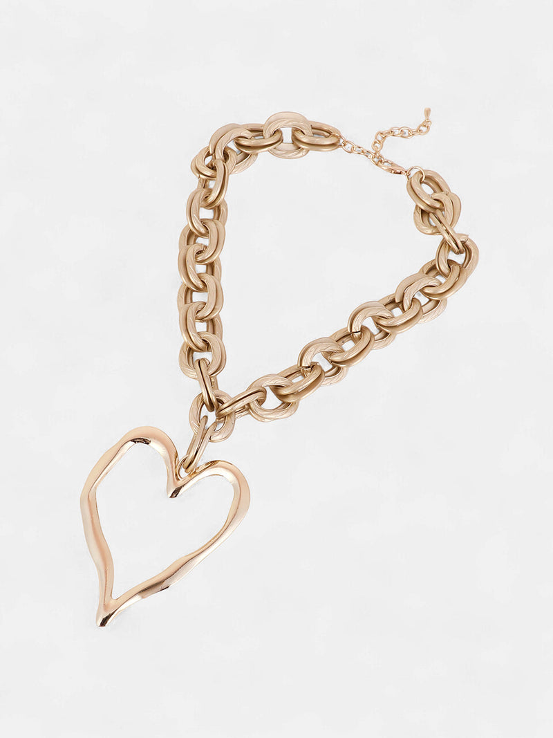 The Coeur-Chain Statement Necklace - California Gold