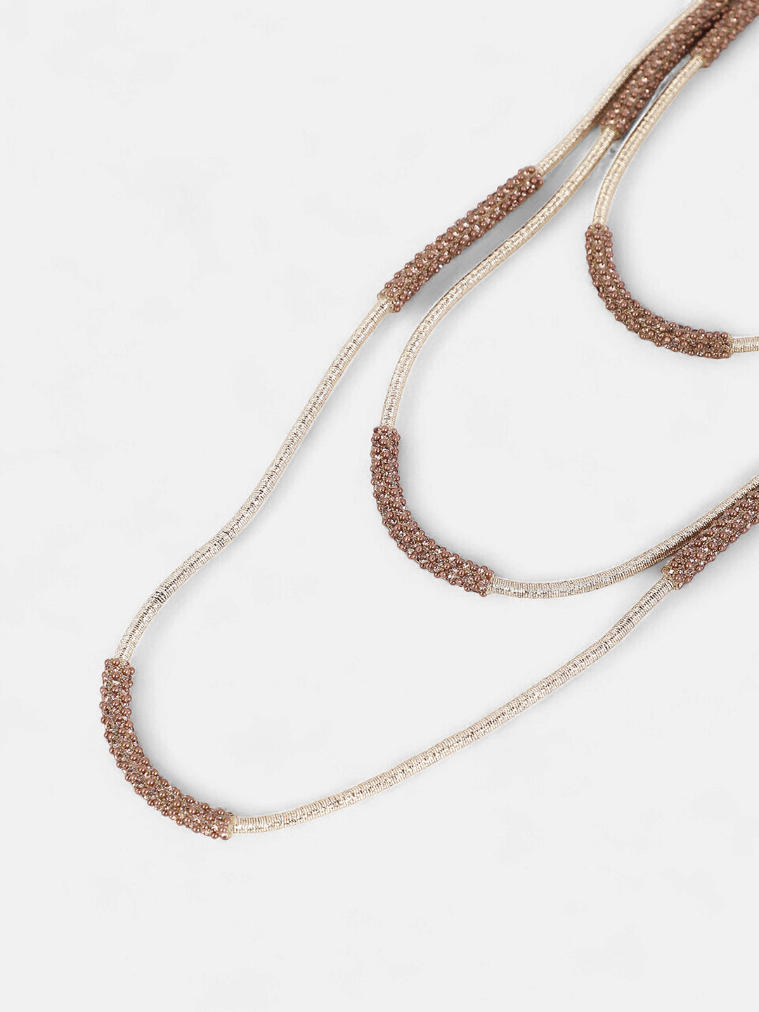 The Bling-Block Multi-Layer Necklace - Antique Gold