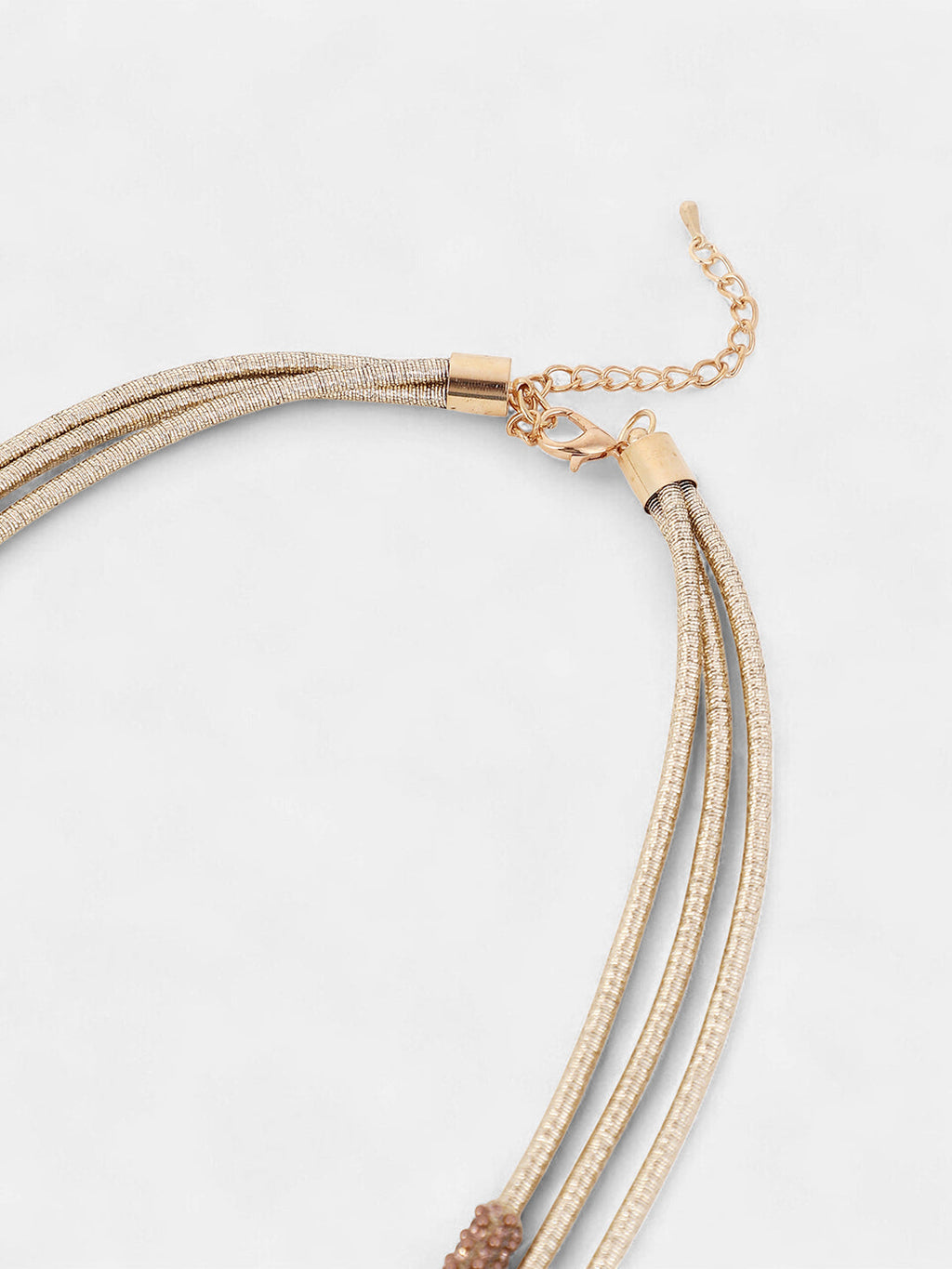 The Bling-Block Multi-Layer Necklace - Antique Gold