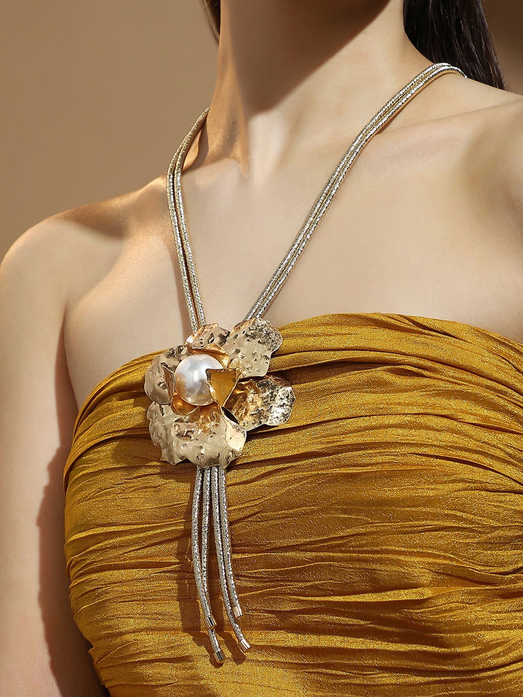 The Flora-Bloom Long Necklace - California Gold