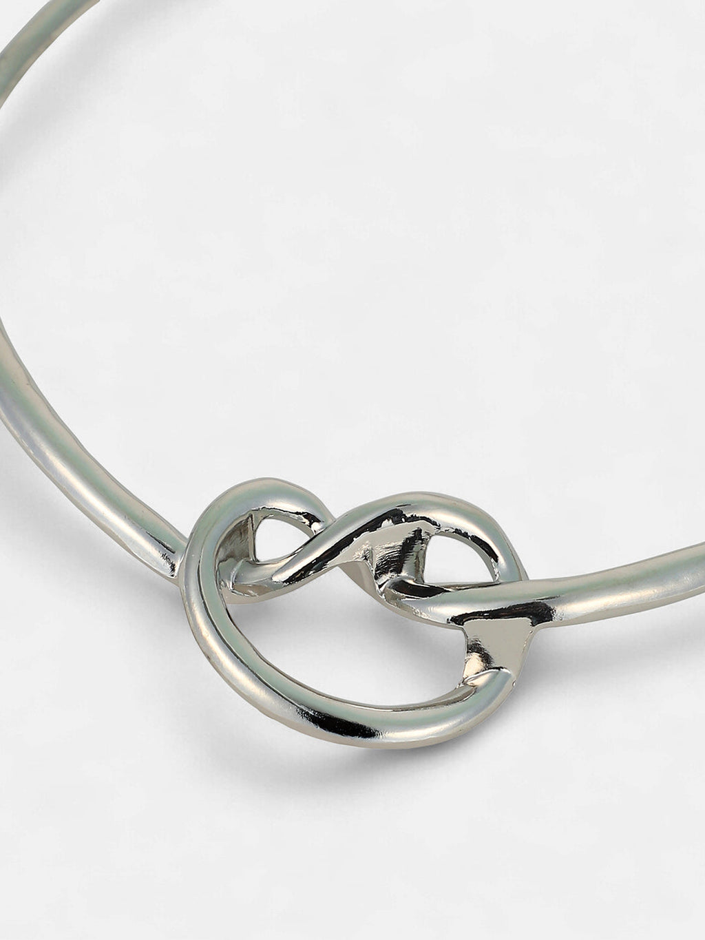 The Nodo Collar Necklace - Metallic Silver