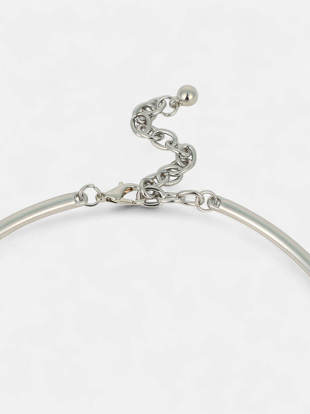 The Nodo Collar Necklace - Metallic Silver