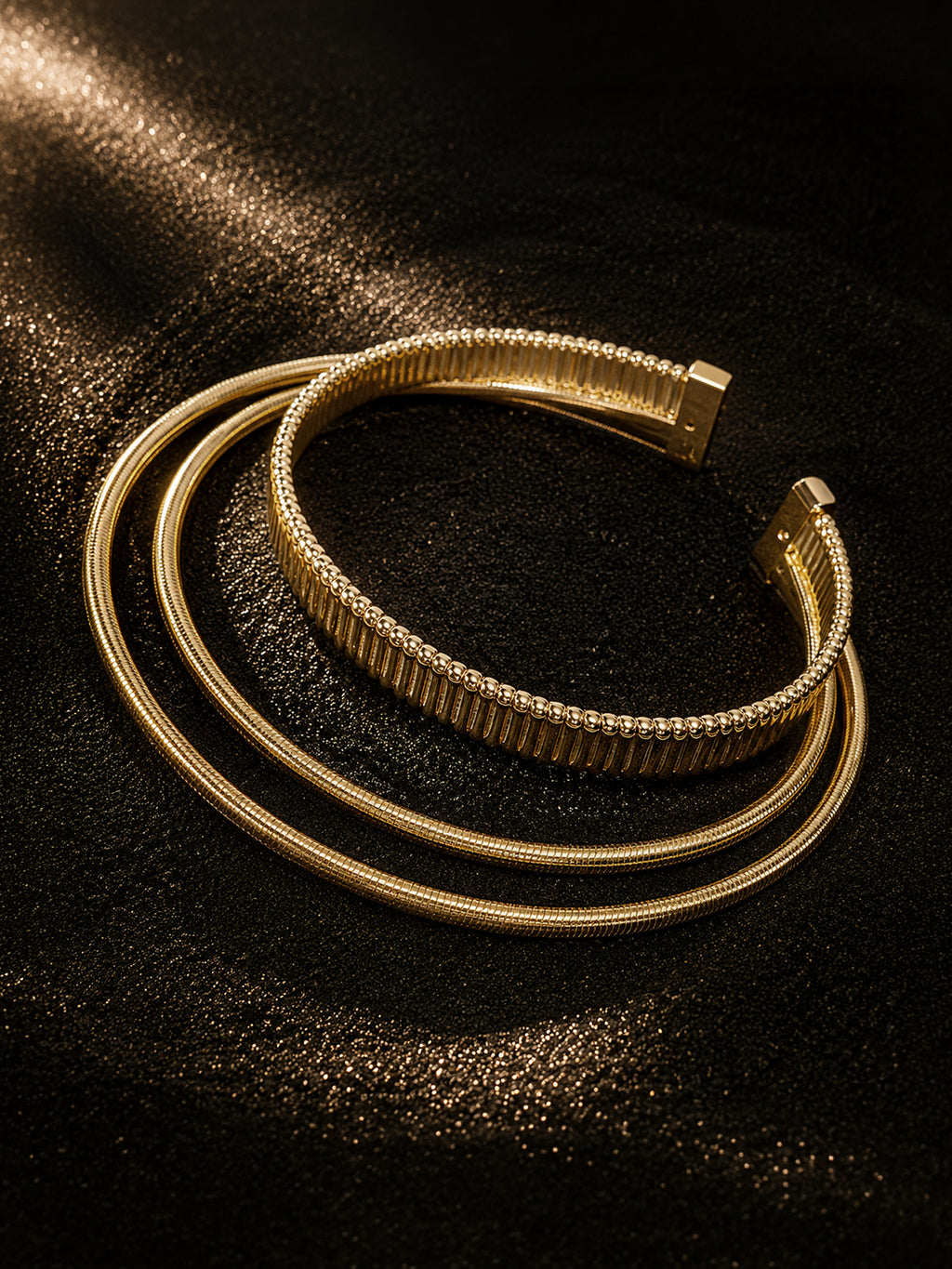 The Golden Orbit Choker Necklace