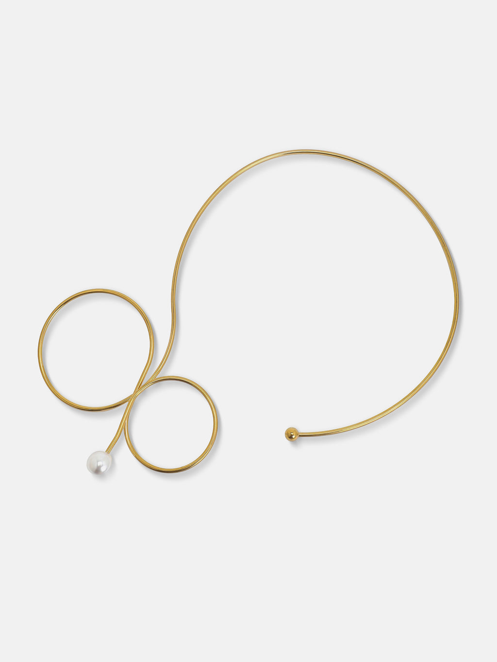 The Minimal Pearl Charm Necklace