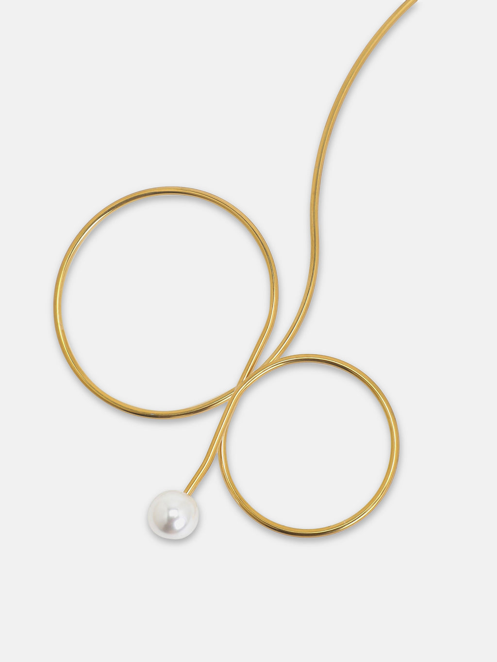 The Minimal Pearl Charm Necklace