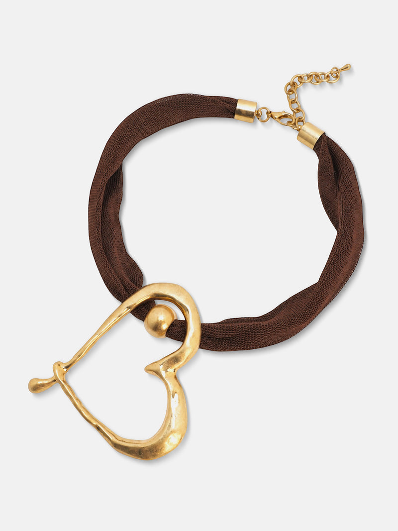 The Rustic Heart Pendant Necklace