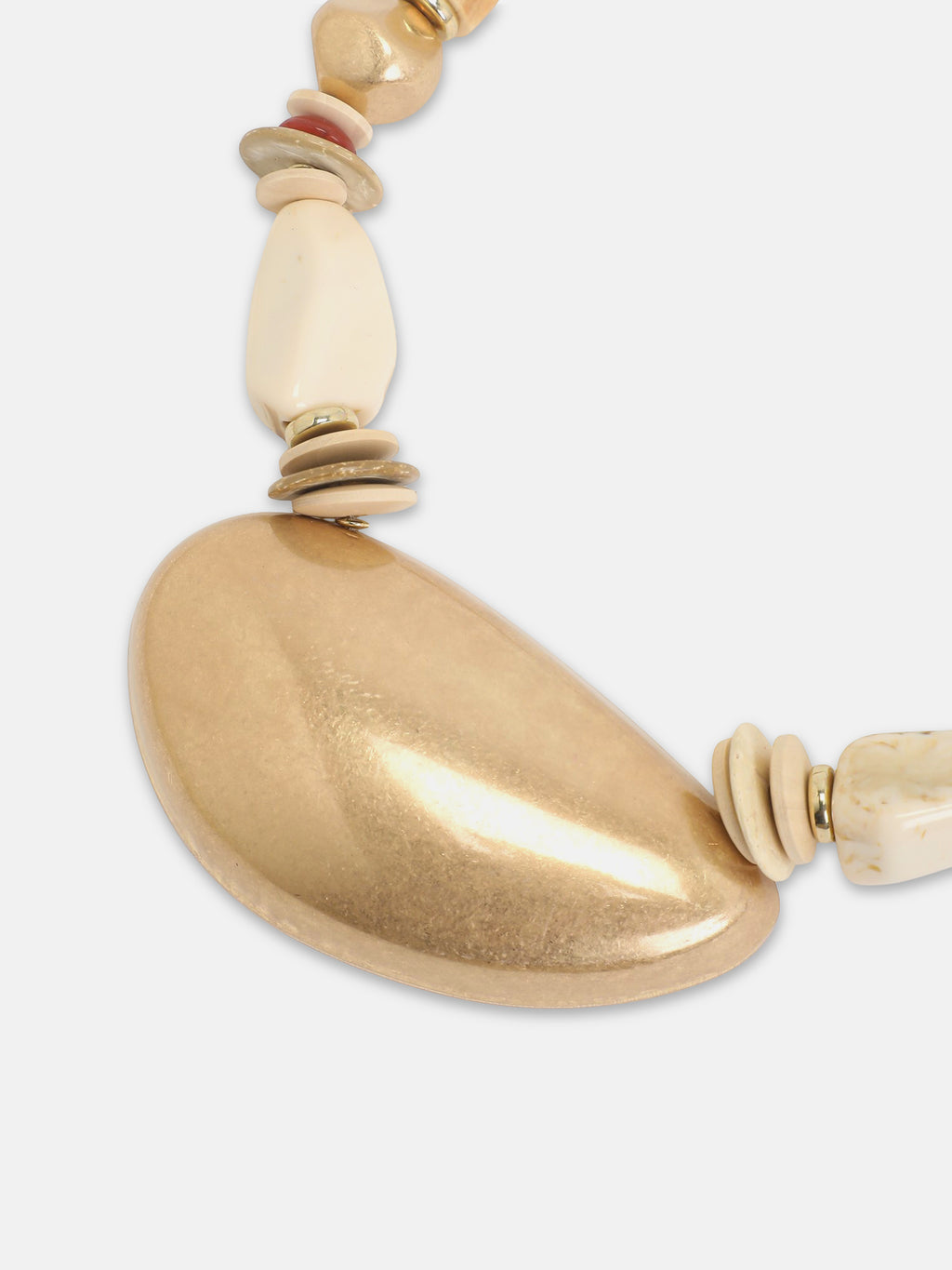 The Golden Seashell Beaded Necklace