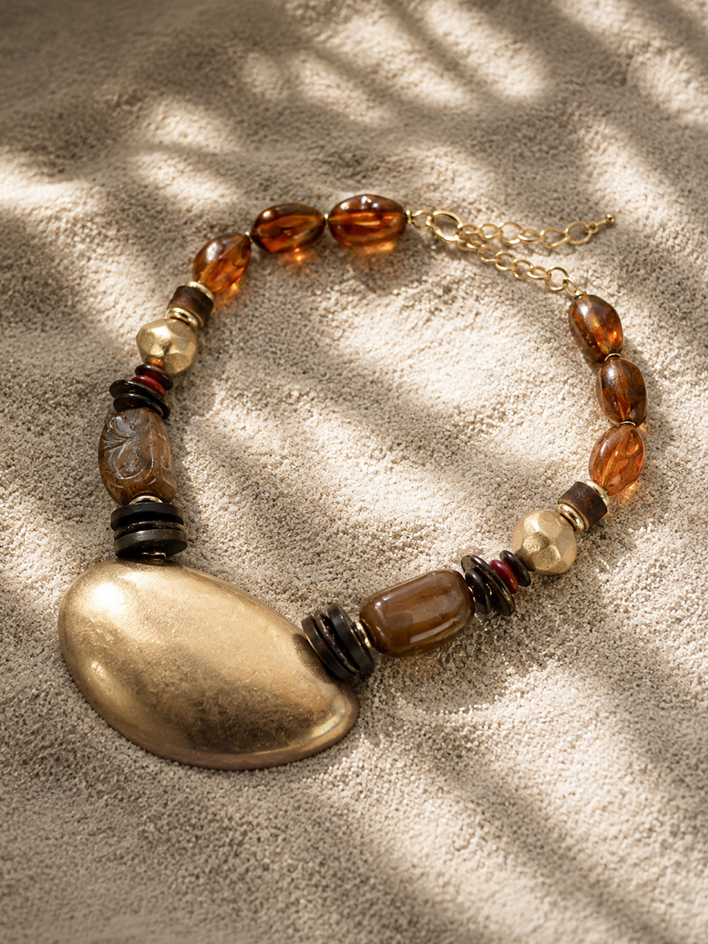 The Earth Tone Beaded Necklace