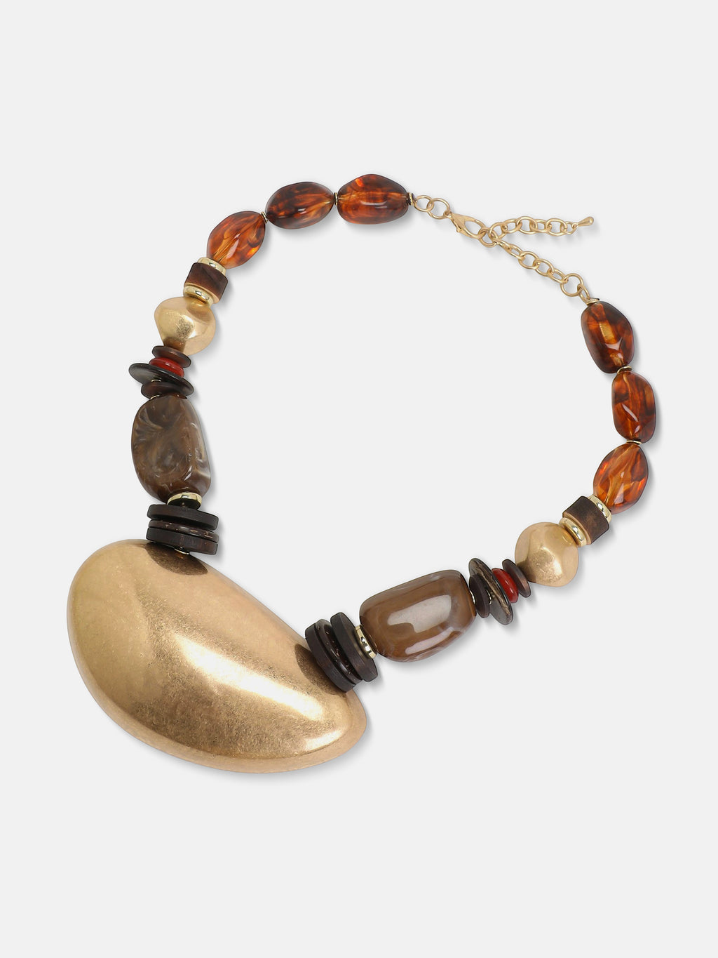 The Earth Tone Beaded Necklace