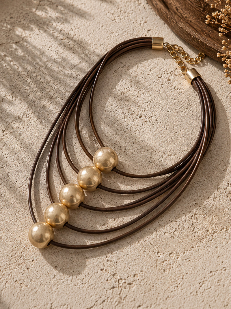 The Pearl Accent Cord Necklace